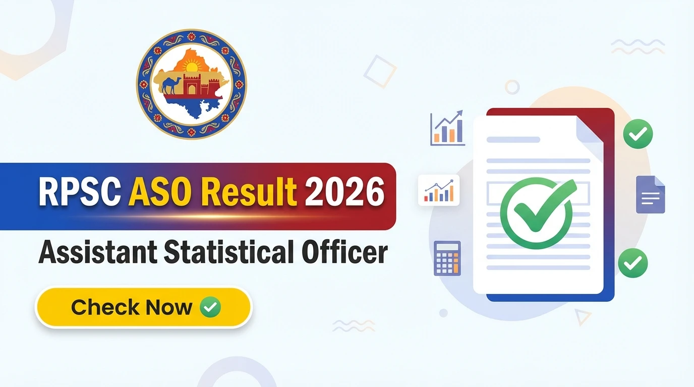Rajasthan RPSC Assistant Statistical Officer Result 2026