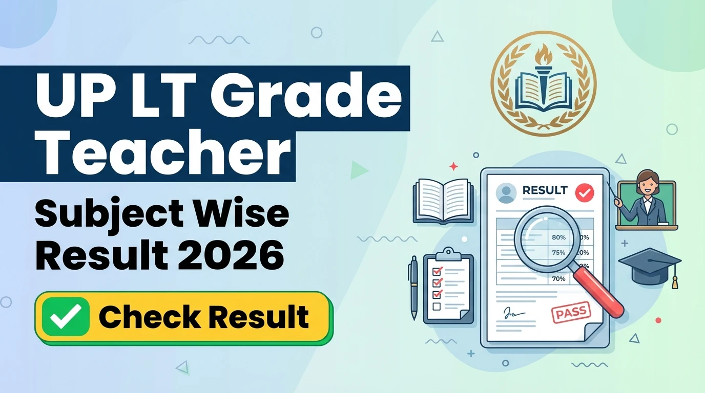 UP LT Grade Teacher Subject Wise Result 2026
