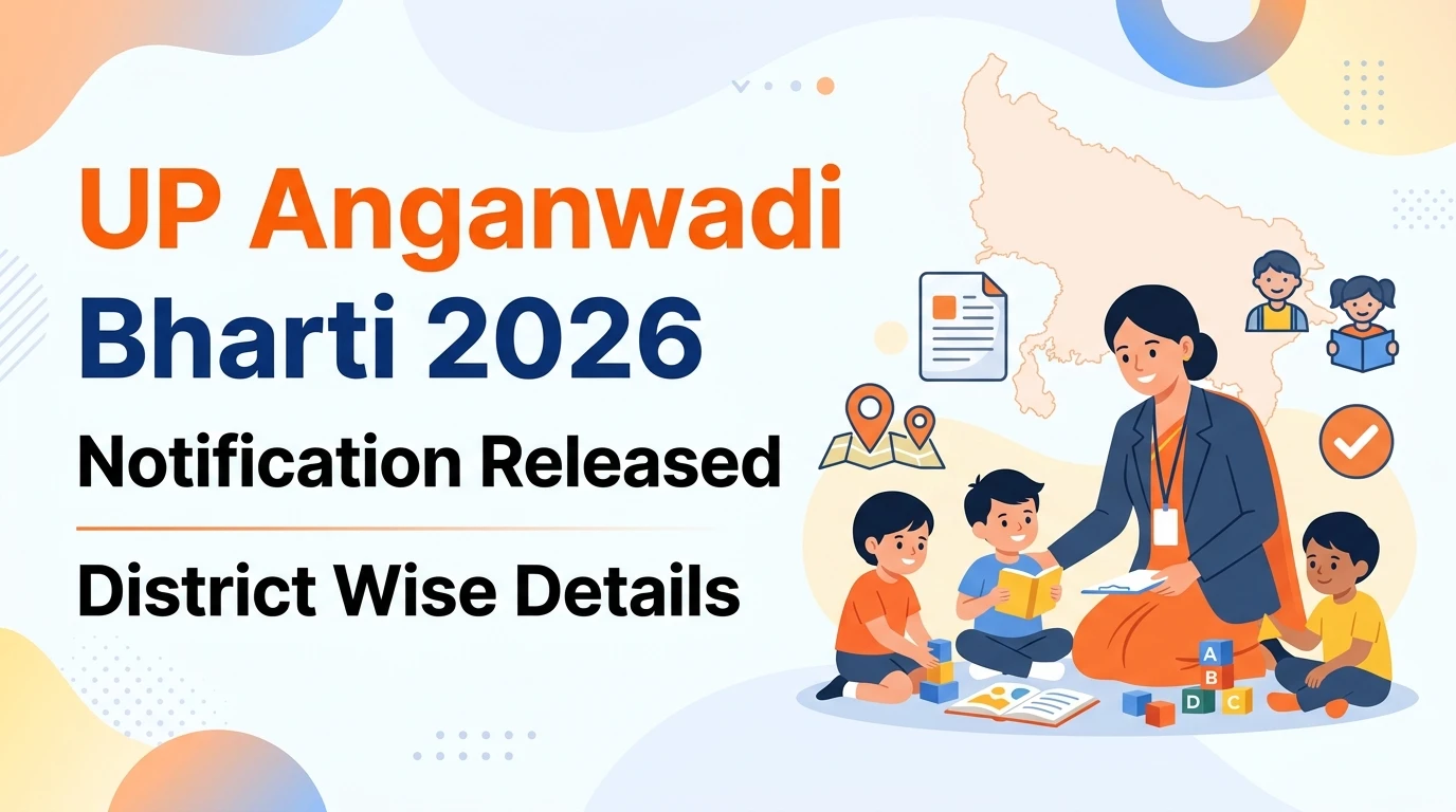 UP Anganwadi Bharti Notification 2026 Check District Wise Details