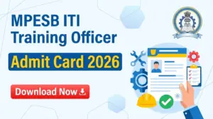 MPESB ITI Training Officer 2026 Download Admit Card