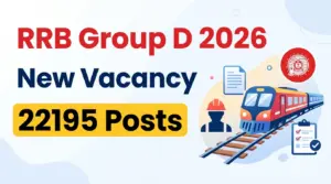 RRB Group D 2026 for 22195 Post Railway Group D New Vacancy 2026