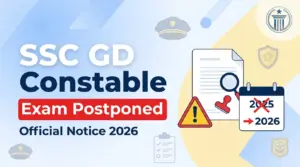 SSC GD Constable 2025 Exam Postponed Notice 2026