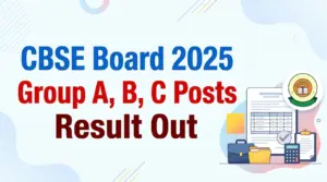 CBSE Group A, B, C Various Post 2025 Result