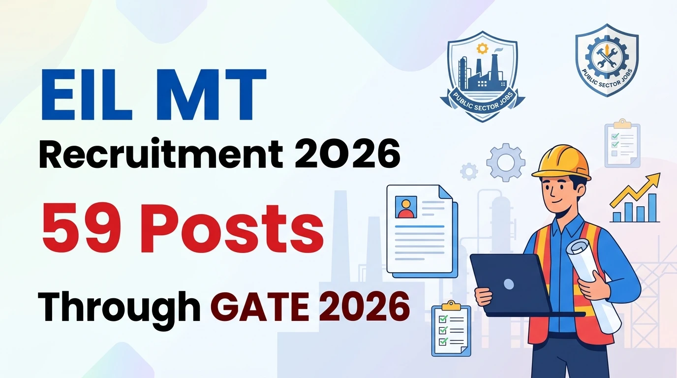 EIL Management Trainee Recruitment 2026 59 Posts via GATE 2026