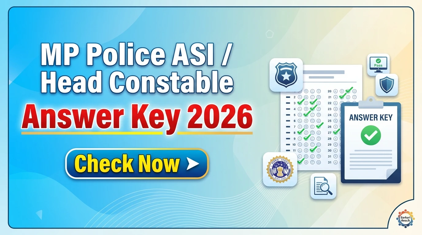 MP Police ASI Head Constable Computer Recruitment 2026 Answer Key