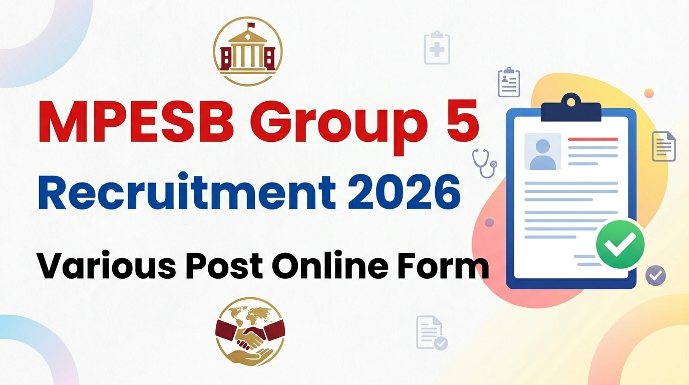 MPESB Group 5 Recruitment 2026 MP Various Post Online Form 2026