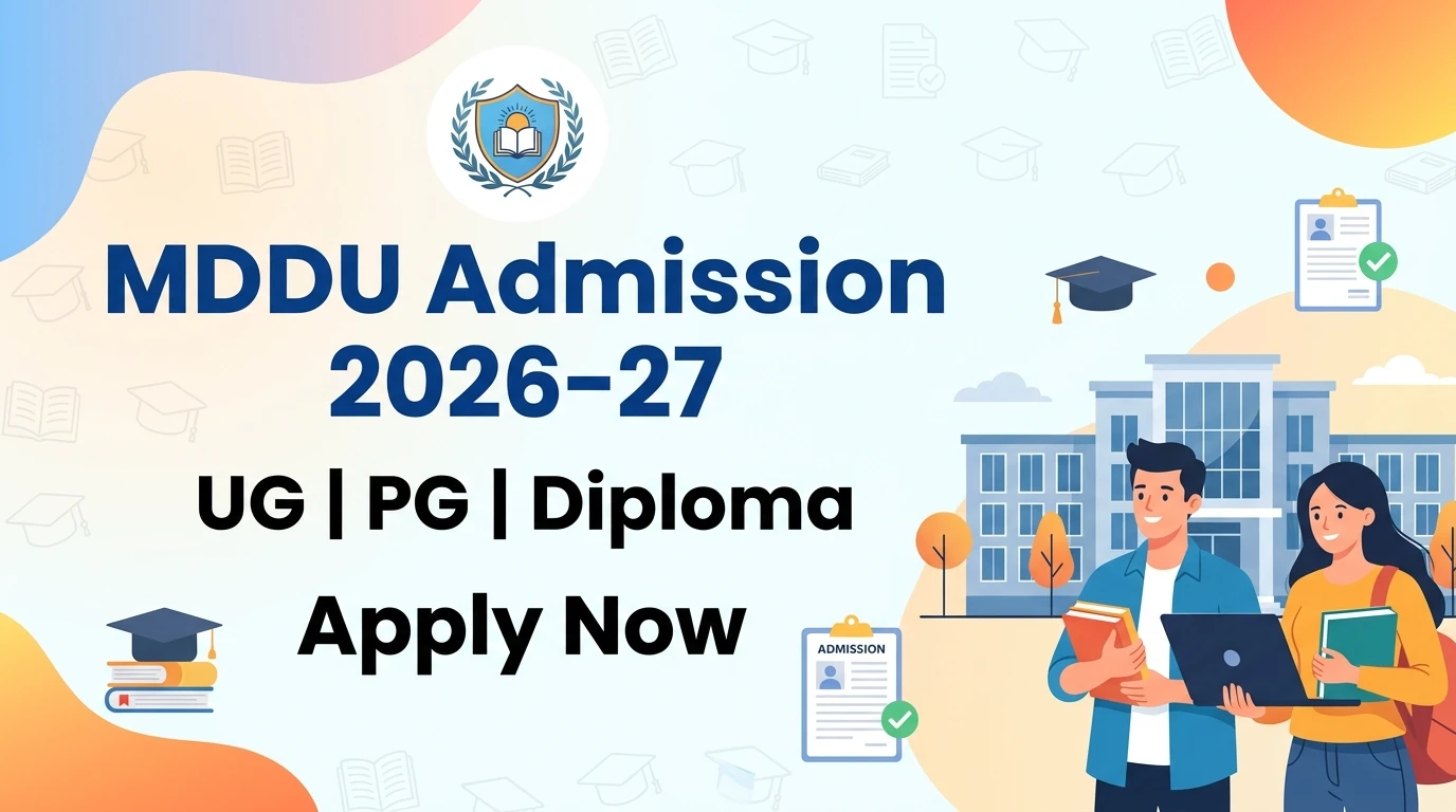 Mathura Deen Dayal University Admission 2026-27 For UG, PG & Diploma