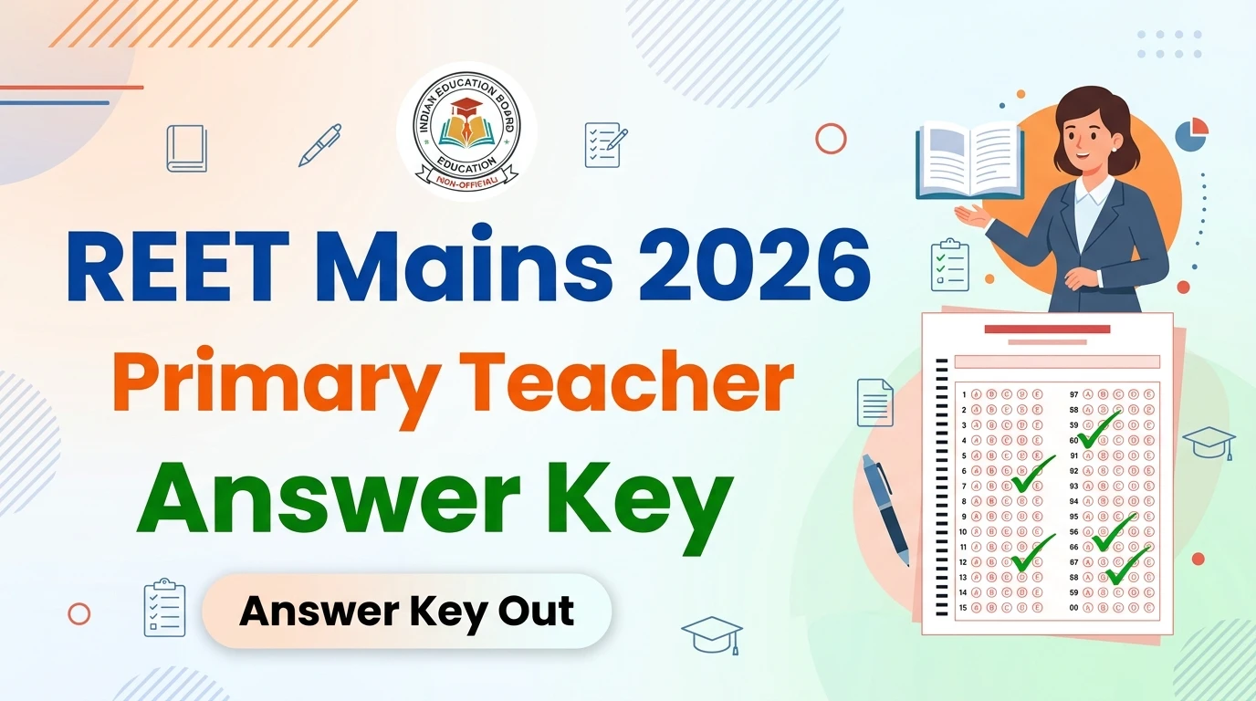 RSSB REET Mains Primary Teacher Answer Key 2026