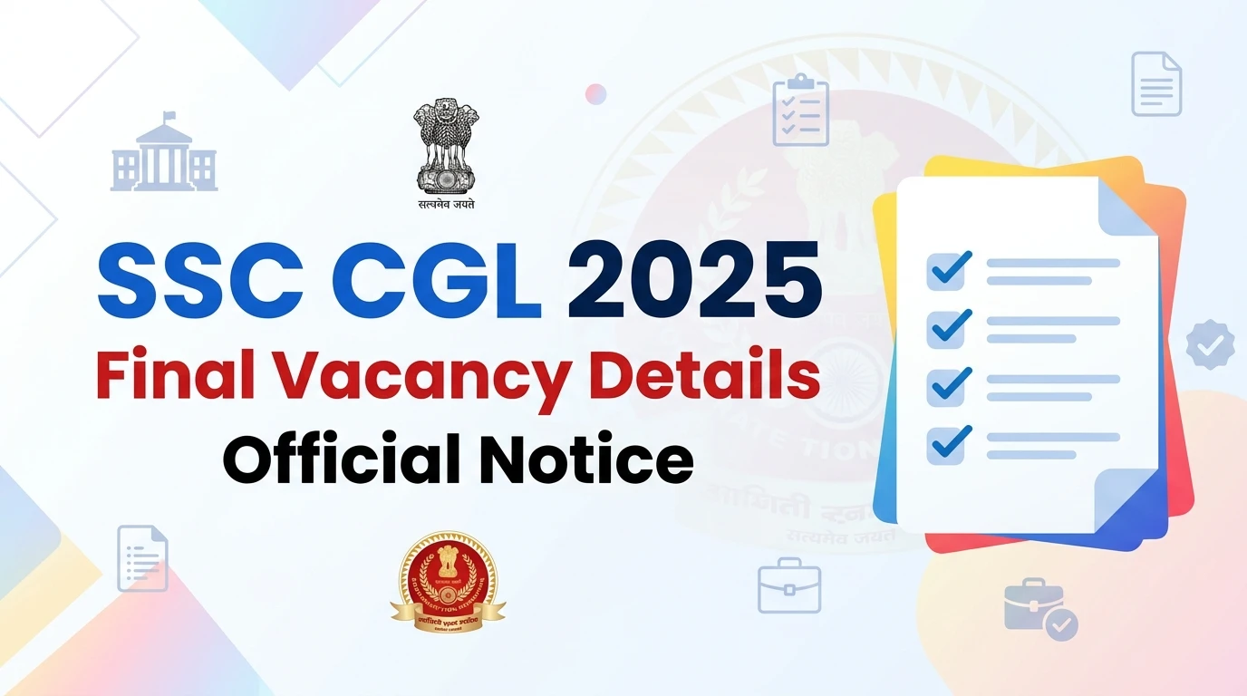 SSC CGL 2025 Final Vacancy Details Notice