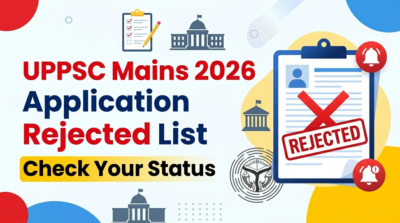 UPPSC Mains Application Rejected List 2026