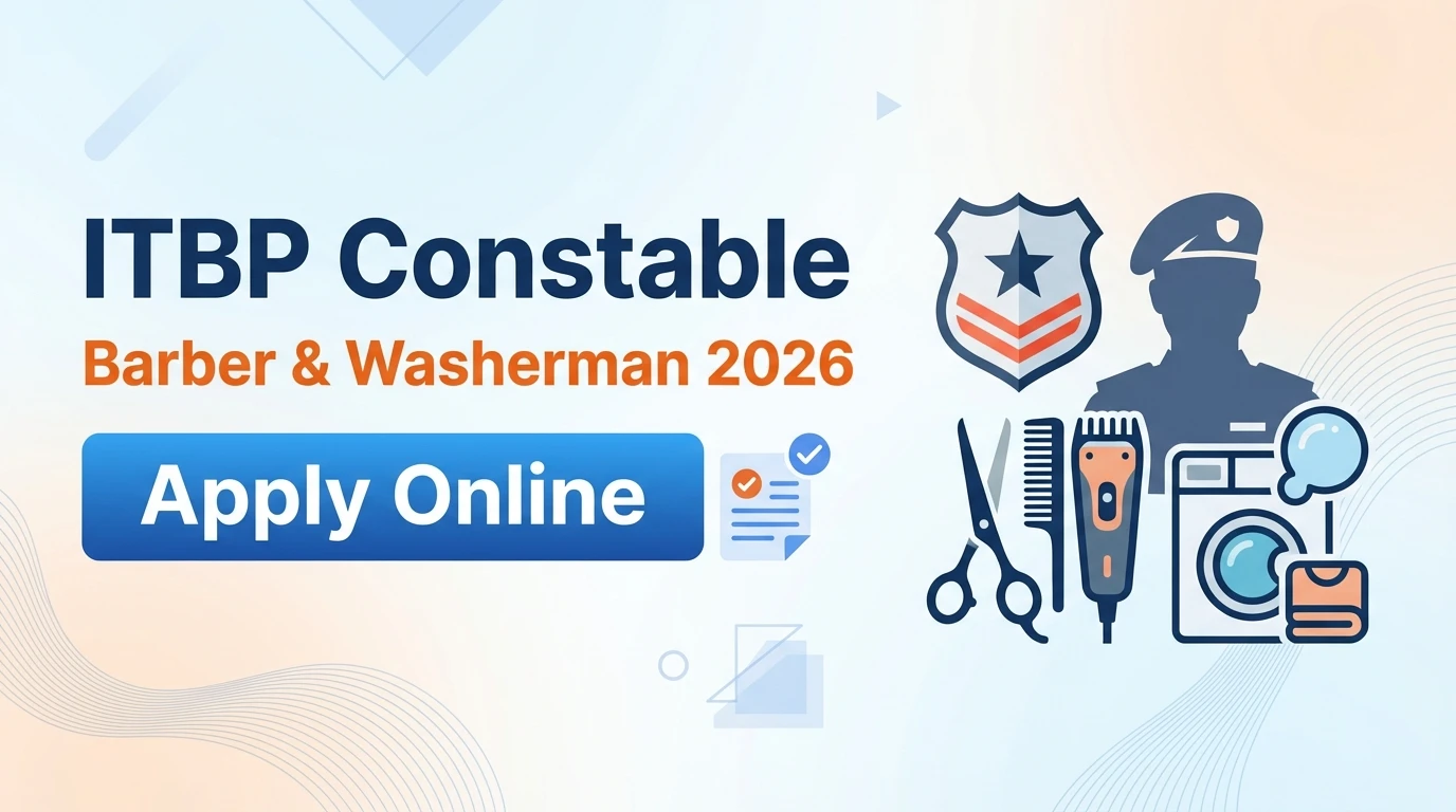 ITBP Constable Barber & Washerman Recruitment 2026