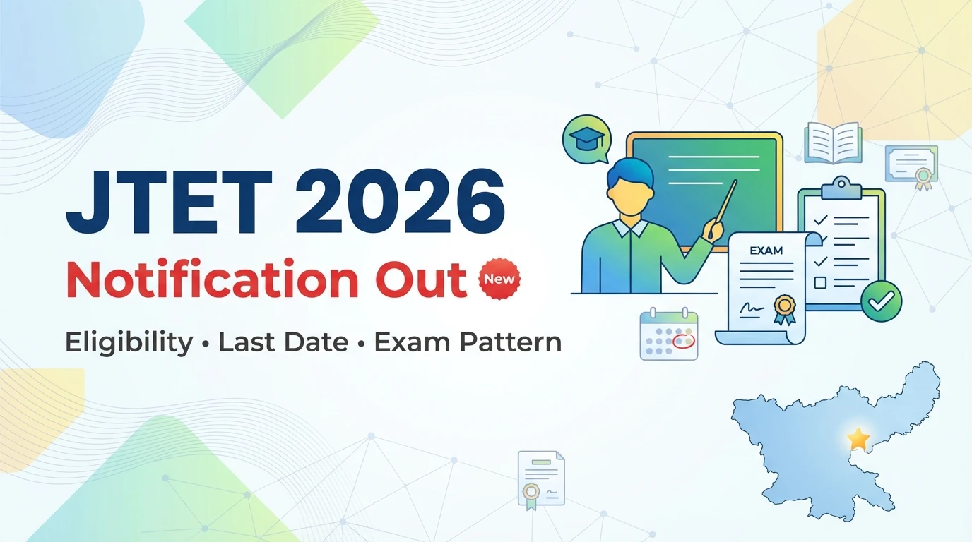 JTET 2026 Jharkhand TET 2026 Notification, Last date, Eligibility & Pattern