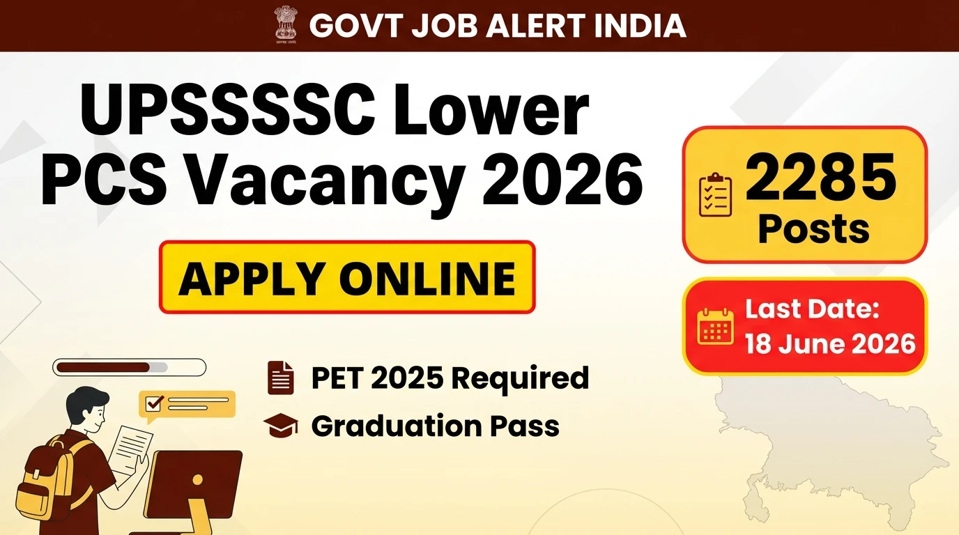 UPSSSC Lower PCS Vacancy 2026